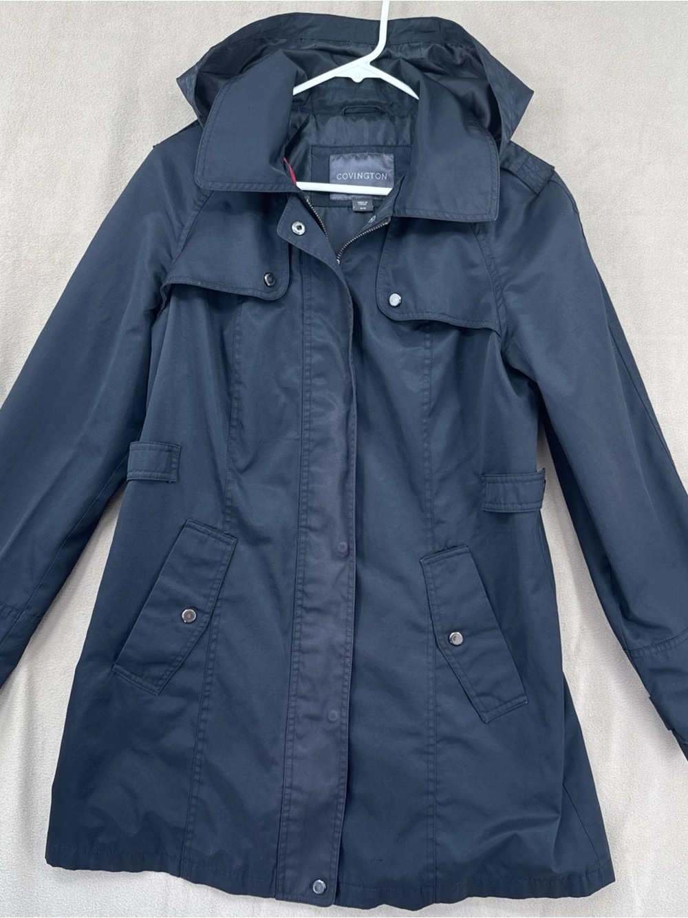 Covington Women's Black Trench Coat